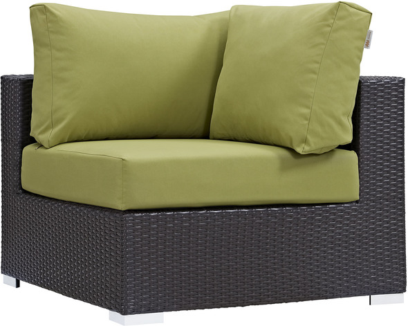 black patio sofa Modway Furniture Sofa Sectionals Espresso Peridot