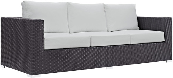 garden corner sofa cover Modway Furniture Sofa Sectionals Outdoor Sofas and Sectionals Espresso White