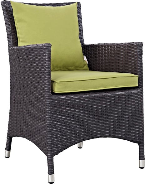 chair rattan Modway Furniture Bar and Dining Espresso Peridot