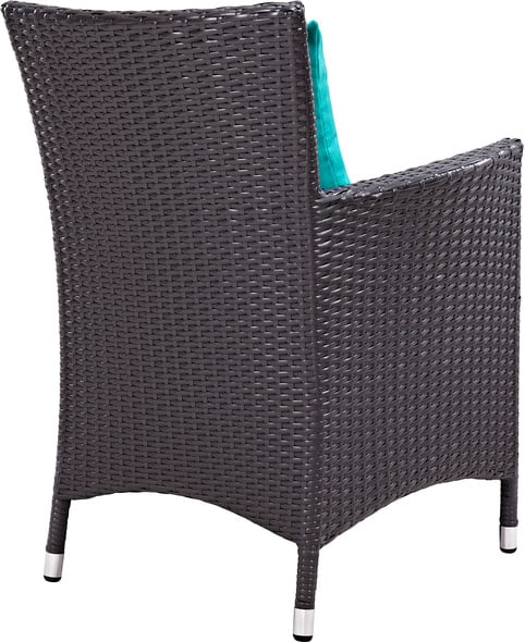 bistro set indoor Modway Furniture Bar and Dining Espresso Turquoise