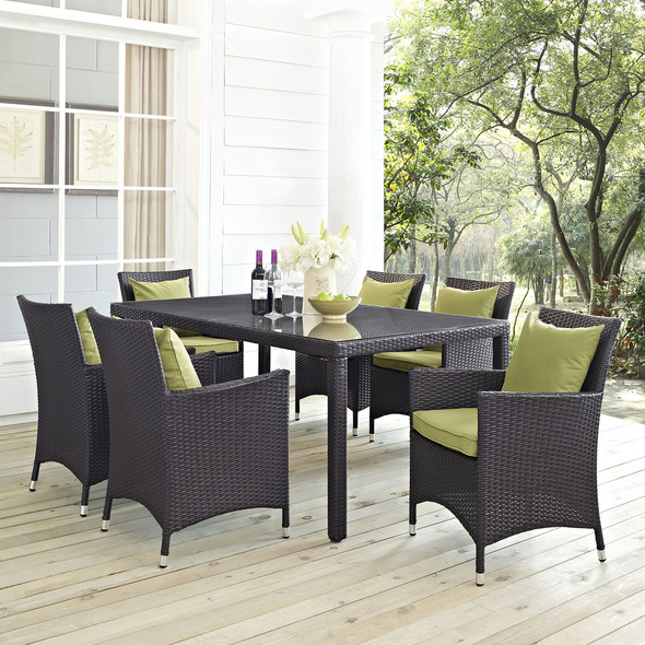patio tables Modway Furniture Bar and Dining Espresso Peridot
