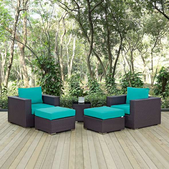 orange outdoor sectional Modway Furniture Sofa Sectionals Espresso Turquoise