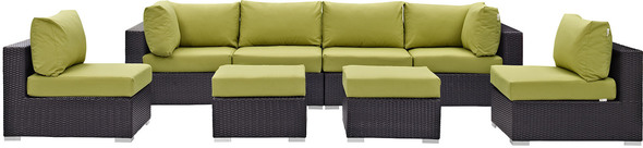 at home outdoor sectional Modway Furniture Sofa Sectionals Espresso Peridot