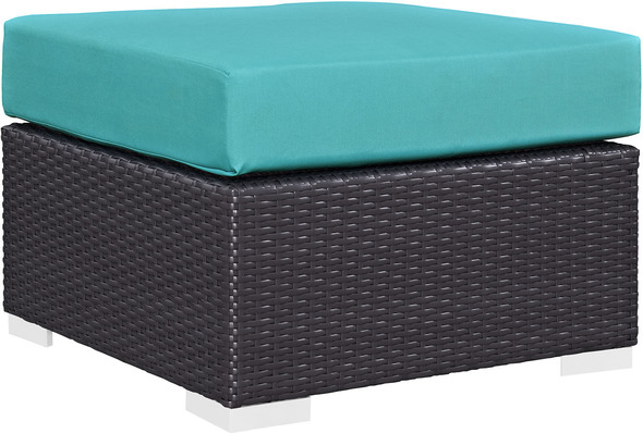 outdoor chaise loveseat Modway Furniture Sofa Sectionals Espresso Turquoise