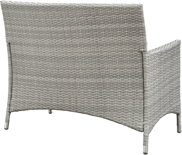 outdoor furniture without cushions Modway Furniture Sofa Sectionals Light Gray Navy