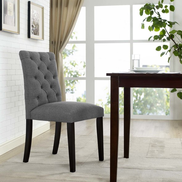 best material for dining chairs Modway Furniture Dining Chairs Gray