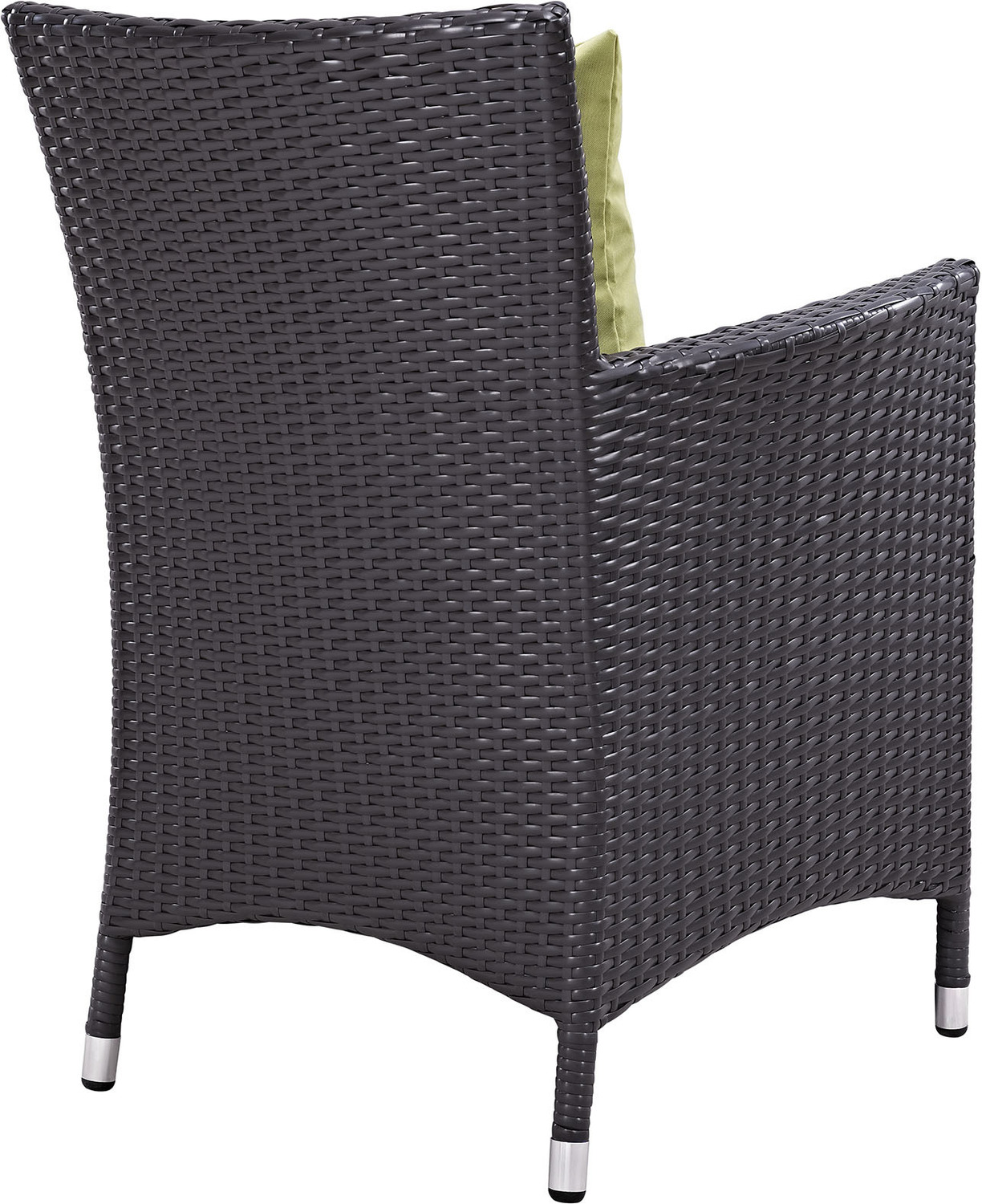 white wicker outdoor chairs Modway Furniture Bar and Dining Espresso Peridot
