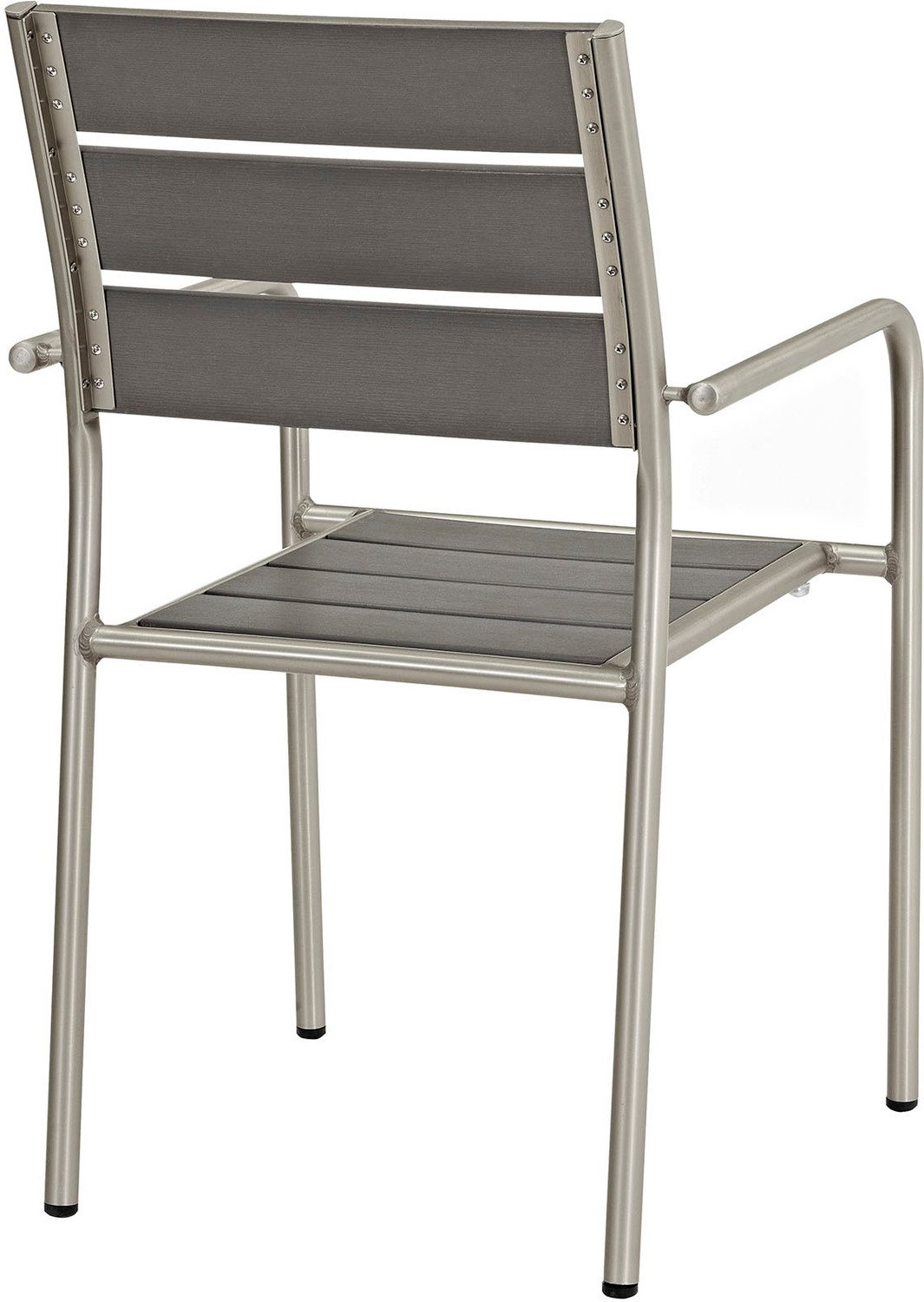 gray and white dining chairs Modway Furniture Bar and Dining Dining Room Chairs Silver Gray
