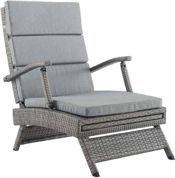 grey accent chair for bedroom Modway Furniture Daybeds and Lounges Light Gray Gray