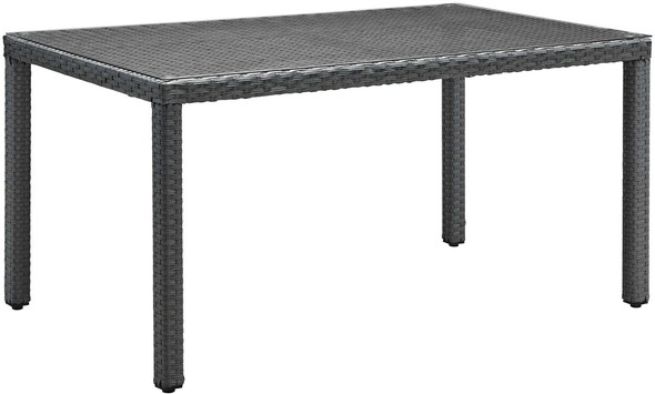 grey dining bench set Modway Furniture Bar and Dining Canvas Gray