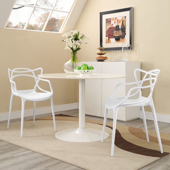 farmhouse table and chairs for sale near me Modway Furniture Dining Chairs White