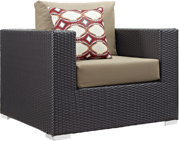 outdoor aluminum conversation sets Modway Furniture Sofa Sectionals Espresso Mocha