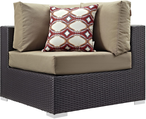 outdoor aluminum conversation sets Modway Furniture Sofa Sectionals Espresso Mocha