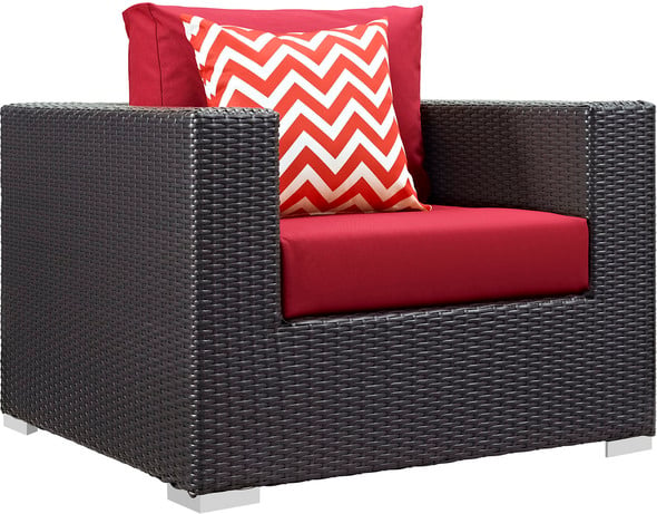 s0fa set Modway Furniture Sofa Sectionals Espresso Red