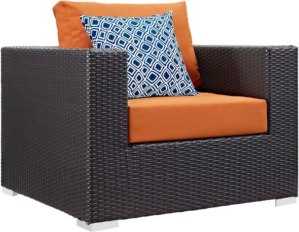 gray patio sofa Modway Furniture Sofa Sectionals Espresso Orange