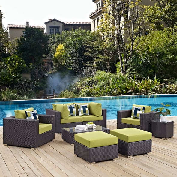 outdoor chaise Modway Furniture Sofa Sectionals Espresso Peridot