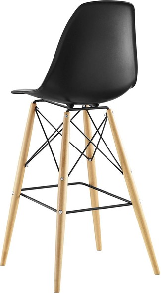 designer counter stools Modway Furniture Dining Chairs Black