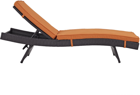 black outdoor chaise lounge chairs Modway Furniture Daybeds and Lounges Espresso Orange