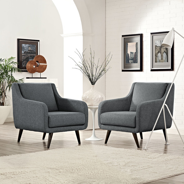 arm chairs for living room Modway Furniture Sofas and Armchairs Gray