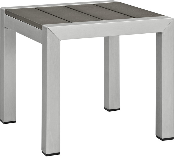 aluminium white outdoor furniture Modway Furniture Daybeds and Lounges Silver White