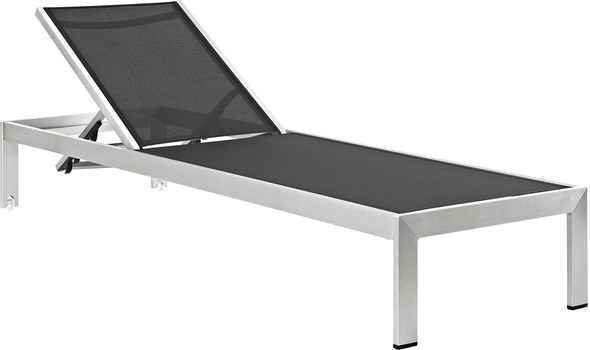 cheap white outdoor furniture Modway Furniture Daybeds and Lounges Silver Black
