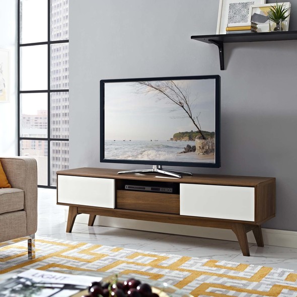 dark oak tv unit Modway Furniture Decor Walnut White