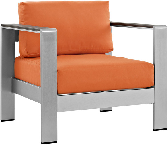 grey corner sofa outdoor Modway Furniture Sofa Sectionals Silver Orange