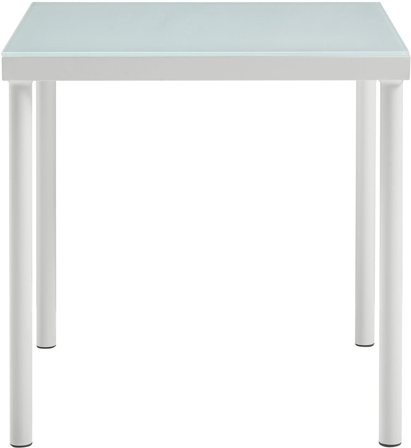 umbrella side table Modway Furniture Bar and Dining White