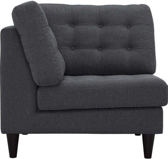 modern gray sofa Modway Furniture Living Room Sets Gray