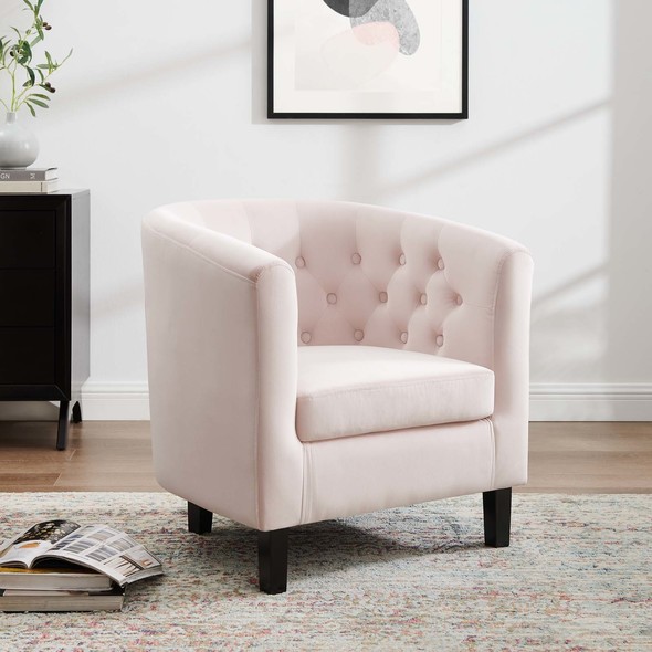 blue accent chair for bedroom Modway Furniture Sofas and Armchairs Pink