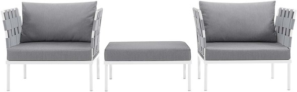 grey outdoor sofas Modway Furniture Sofa Sectionals White Gray