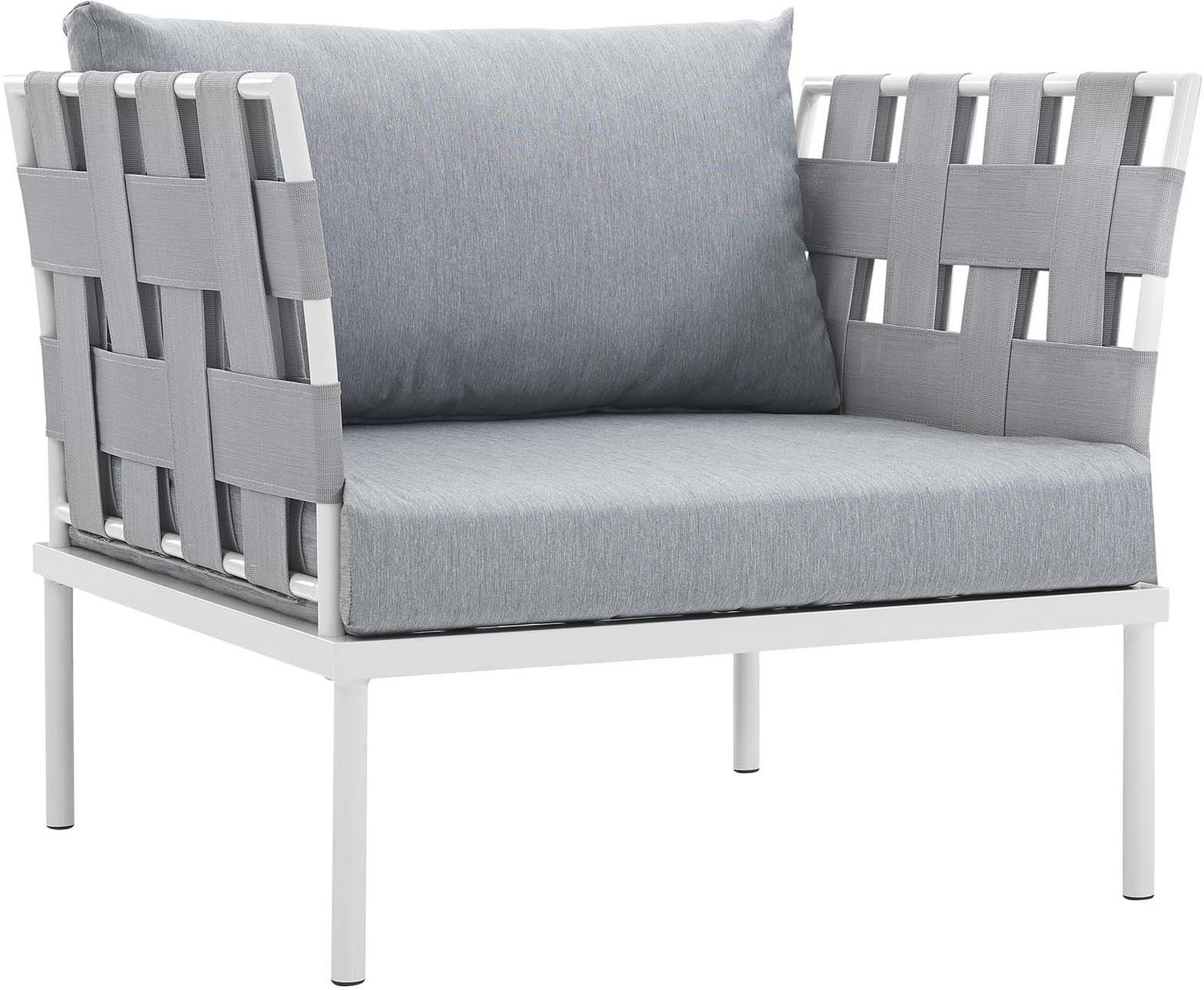 loveseat sofa outdoor Modway Furniture Sofa Sectionals White Gray