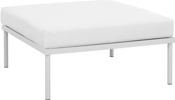 outdoor l couch cover Modway Furniture Sofa Sectionals White White