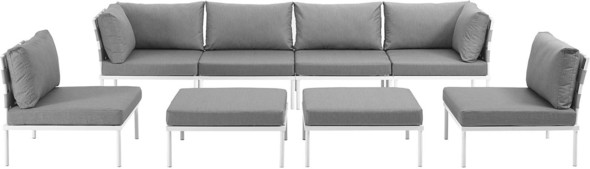 chairs for outdoor patio Modway Furniture Sofa Sectionals White Gray
