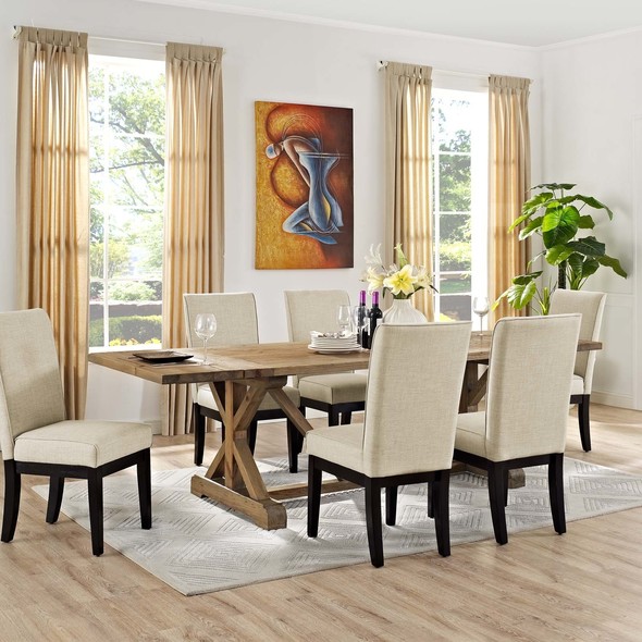 table and 4 chairs set Modway Furniture Bar and Dining Tables Dining Room Tables Brown
