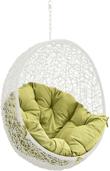 round garden chair cushions Modway Furniture Daybeds and Lounges White Peridot