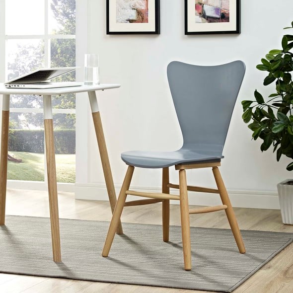 gray table and chairs set Modway Furniture Dining Chairs Gray