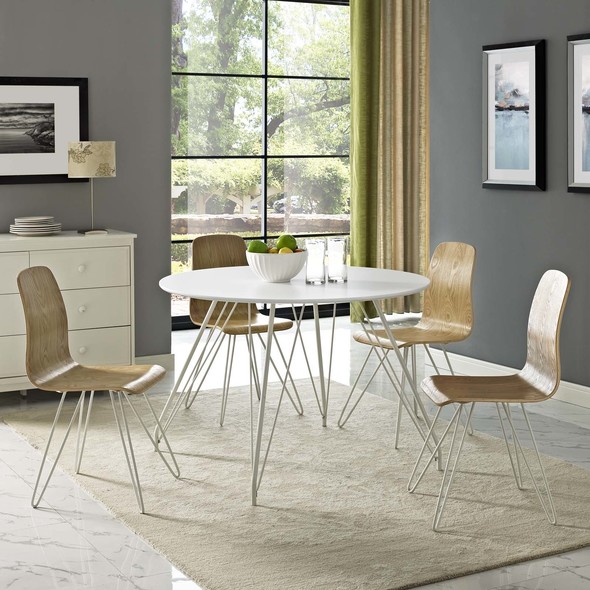 dining set for small apartment Modway Furniture Bar and Dining Tables White
