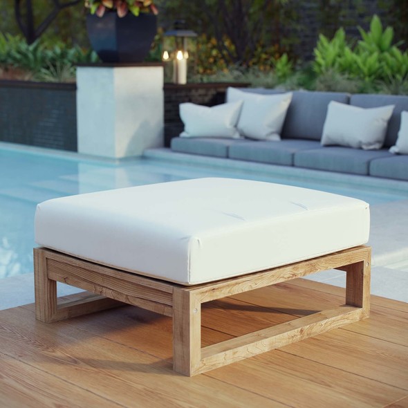 navy ottoman storage bench Modway Furniture Daybeds and Lounges Ottomans and Benches Natural White