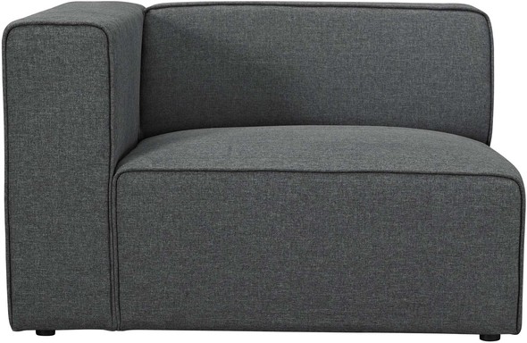 upholstered sectional sofa Modway Furniture Sofas and Armchairs Gray