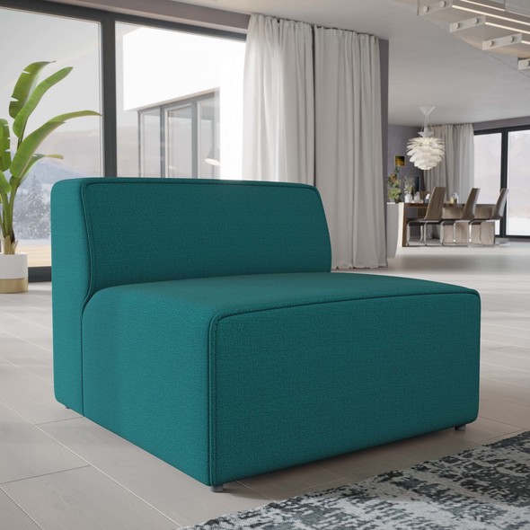reclining accent chairs for living room Modway Furniture Sofas and Armchairs Teal