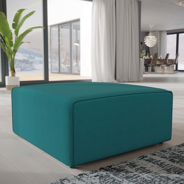 accent chair with ottoman blue Modway Furniture Sofas and Armchairs Teal