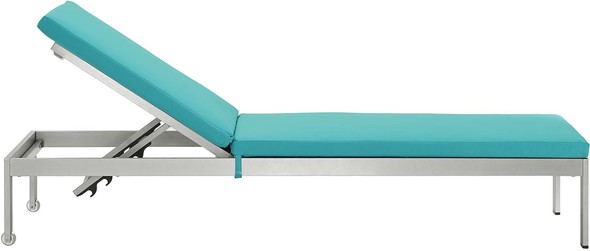 large outdoor sectional couch Modway Furniture Daybeds and Lounges Silver Turquoise