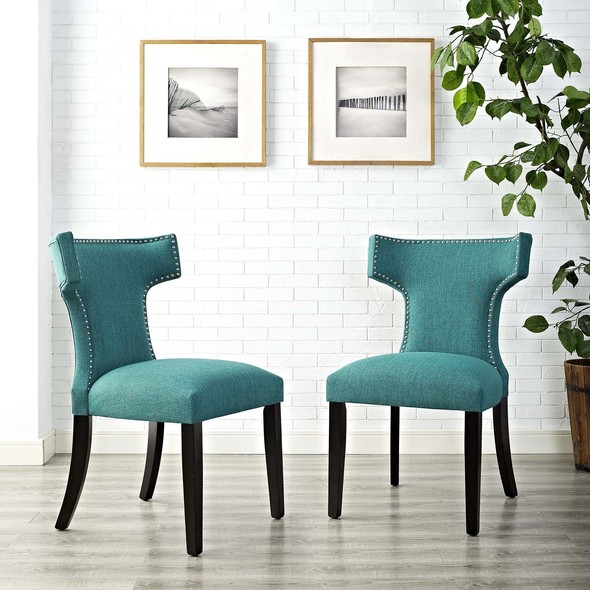 small dining table set with bench Modway Furniture Dining Chairs Teal
