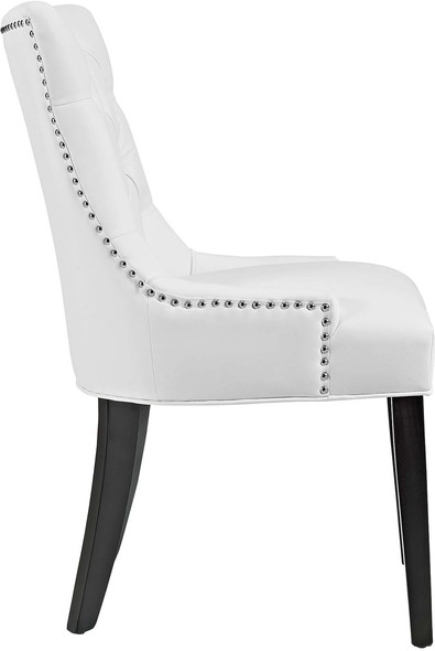 wood and upholstered dining chairs Modway Furniture Dining Chairs White