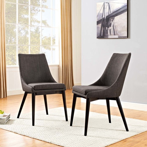 white and grey dining set Modway Furniture Dining Chairs Brown