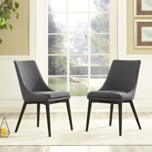 black dining chairs velvet Modway Furniture Dining Chairs Gray