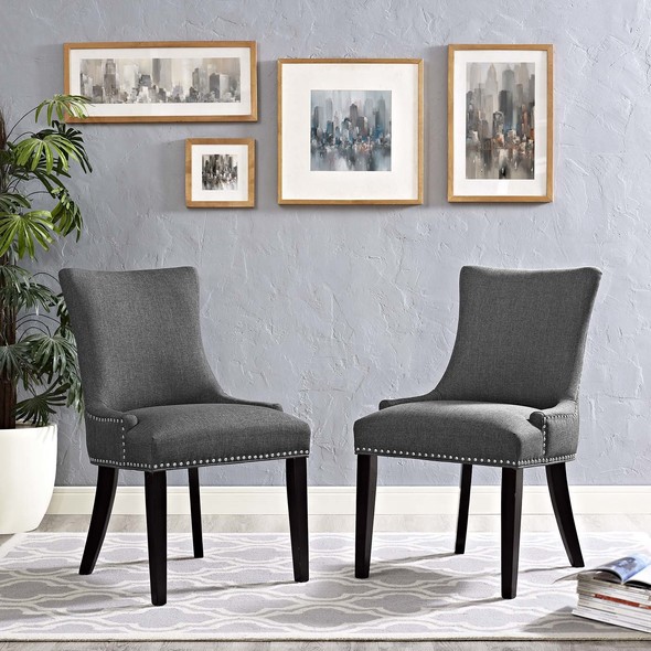 ikea upholstered dining chairs Modway Furniture Dining Chairs Gray