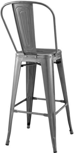 adjustable counter stool Modway Furniture Bar and Counter Stools Gunmetal