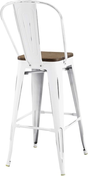outdoor counter stools swivel Modway Furniture Bar and Counter Stools White